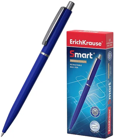 Pix automat Erich Krause Smart - 0.7 mm, albastru