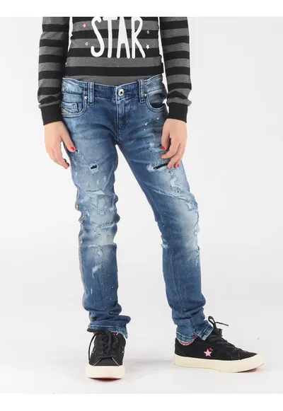 Blugi relaxed fit cu buzunare