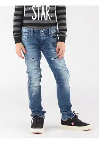 Blugi relaxed fit cu buzunare