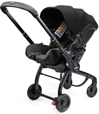 Scoică auto cu șasiu 2 în 1 Doona - X, i-Size, 40-87 cm, Nitro Black