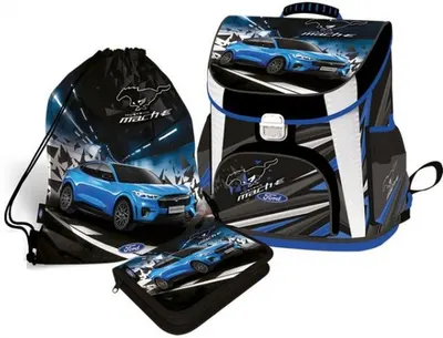 Set școlar Lizzy Card Ford Mustang Lightening- - 3 piese