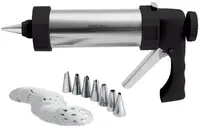 Set seringă de cofetărie Kinghoff - 21 х 17 cm, 8 șabloane, 8 sfaturi