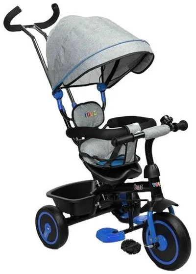 Tricicletă cu control parental Caretero Toyz - Buzz, albastru