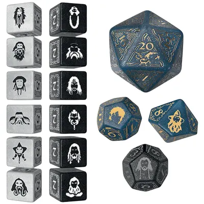 Set de zaruri Q-Workshop - The Hobbit TCG: Aether Vale (16 buc.)