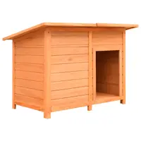 vidaXL Cușcă de câine, 120 x 77 x 86 cm, lemn masiv de pin și brad