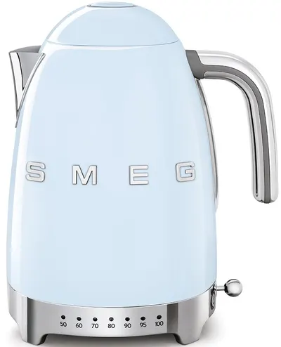 Fierbător electric Smeg - KLF04PBEU, 2400W, 1.7l, albastru
