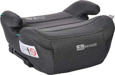 Înălțător auto Lorelli - Matador, IsoFix, i-Size, 125-150 cm, Black Jasper