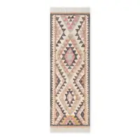 Covor tip traversă gri țesut manual din iută 80x200 cm Roya Parsa – Elle Decoration