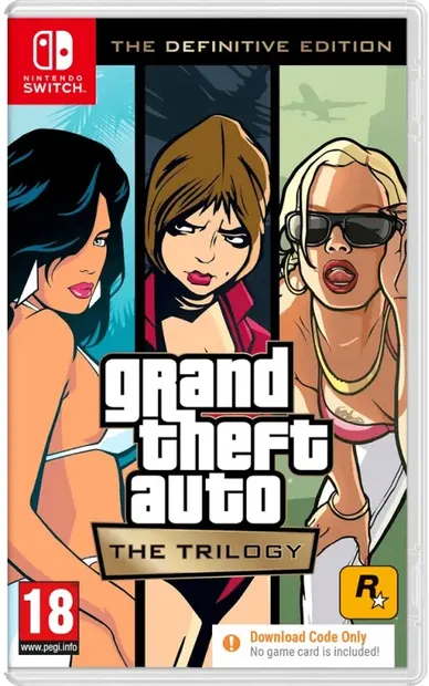 Grand Theft Auto: The Trilogy - Cod în cutie - Definitive Edition (Nintendo Switch)