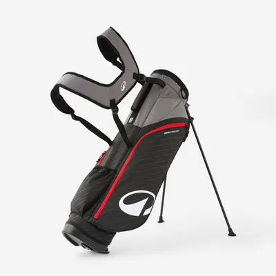 Geantă trepied golf ușoară Ultralight Negru și roșu