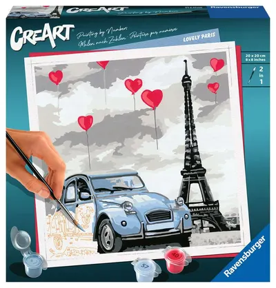 Set pictură după numere Ravensburger CreArt - Frumos Paris