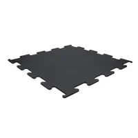 Placă Puzzle Sport pentru Pardoseală 10mm - 106x106cm - Piesă Centrală Neagră