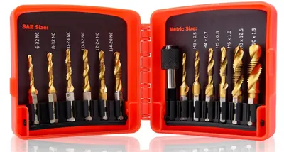 Set 13 piese Burghie si Taroduri combinat SAE si Metric AURII
