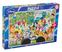Puzzle Educa din 1000 de piese - Lumea minunata Disney