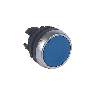Osmoz non illuminated spring return head - flush - albastru