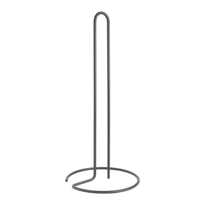 Suport vertical pentru prosoape de bucătărie din hârtie negru mat din oțel ø 14 cm Lava – Metaltex