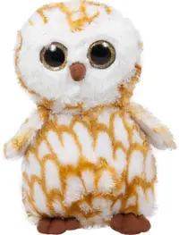 Jucărie de pluș Amek Toys - Bufniță, galben, 15 cm