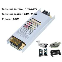 Sursa de Alimentare, Slim, Interior, 24V, 2,5A, 60W Engros