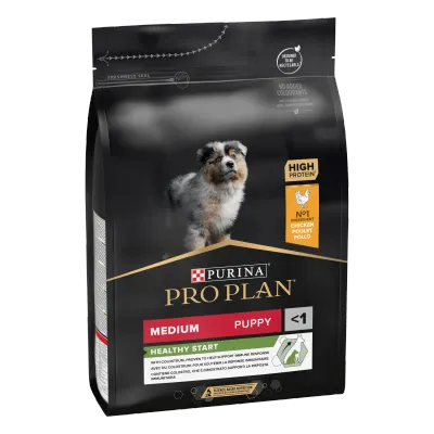 PURINA PRO PLAN PUPPY Healthy Start, Talie Medie, Pui, 3 kg