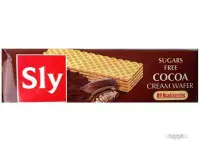 Napolitane fara zahar cu crema de cacao, 20g, Sly Nutritia