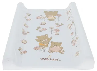 Suport pentru schimbat scutece Tega Baby - Bear, 50 x 70 cm, alb