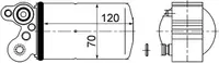 Uscator aer conditionat potrivit VOLVO S60 I, S60 II, S80 I, S80 II, V60 I, V60 II, V70 II, V70 III, XC60 I, XC70 I, XC70 II 1.5-3.2 11.99-12.21