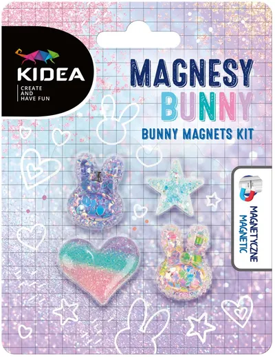 Set magneți KIdea - Iepurași, 4 buc