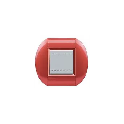 Placa ornament ,2 module, rosu aprins, living light, BTICINO