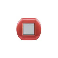 Placa ornament ,2 module, rosu aprins, living light, BTICINO