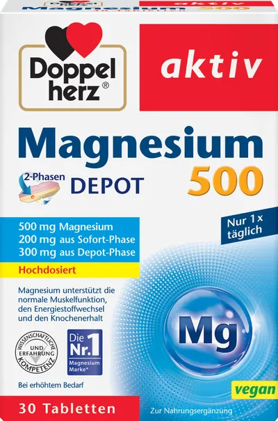 Magneziu 500mg, 30 comprimate, Doppelherz