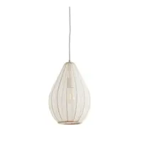 Lustră bej cu abajur textil ø 28 cm Itela – Light & Living