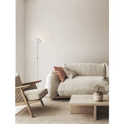 Lampa podea SINKRO Triac Dimabil Alb Otel & Acrylic LED 30 Wat 110-240Volt 2270Lm 3000K IP20 Intrerupator On/Off