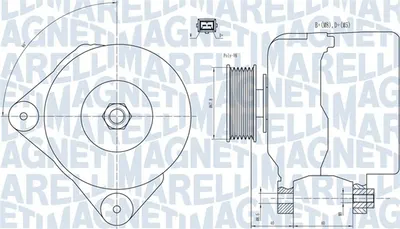 Alternator (14V, 90A) potrivit VW LT 28-35 II, TRANSPORTER T4 2.4D 2.5 2.5D 07.90-07.06