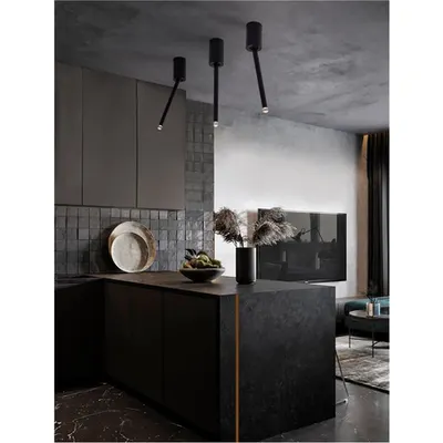 Plafoniera ORNOS Nisipiu Negru Aluminiu LED 4 Wat 220-240Volt 177Lm 3000K IP20 Beam Angle 25°