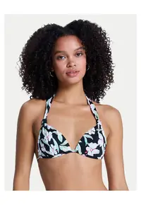 Top de bikini negru - poliester - Negru