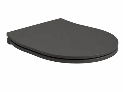 Capac vas wc cu soft close, quick release, blackboard mat, Hatria Planeta