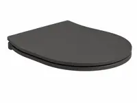Capac vas wc cu soft close, quick release, blackboard mat, Hatria Planeta
