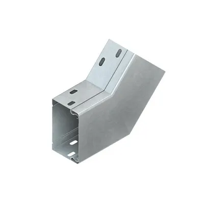 Unghi plat 45° cu perforare conector cu surub, cu capac LEWB 60.100