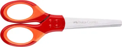 Foarfeca pentru copii Faber Castell - Grip, rosie