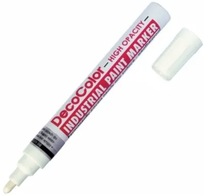 Marker permanent Marvy Uchida Industrial Paint 728 - Argintiu