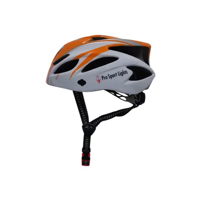 Casca de ciclism bărbați/femei Pro Sport Lights - Portocaliu/Alb