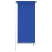 vidaXL Jaluzea rulantă de exterior 65 (l) x 140 (î) cm, albastru, HDPE