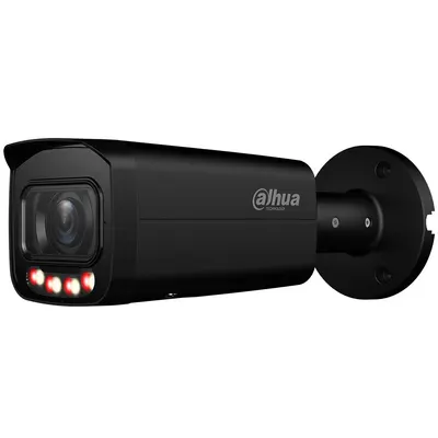 Camera supraveghere exterior IP cu iluminare duala Dahua WizSense IPC-HFW2849T-ZAS-IL-27135-BLACK, 8 MP, 2.7 - 13.5 mm ,motorizat, IR/lumina alba 60 m, microfon, slot card, detectie smart, PoE, neagra