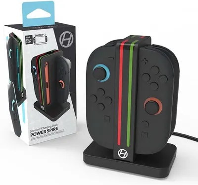 Stație de încărcare Hyperkin - Power Spire, neagra(Nintendo Switch 2)