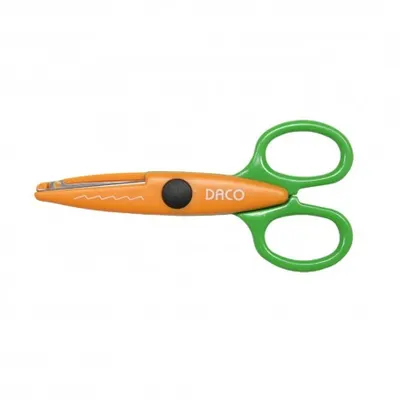 Foarfeca scolara 14cm, taiere zig-zag, Daco