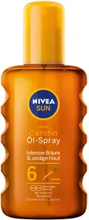 Nivea Sun Ulei de bronzare spray cu protecție solară Carotene, SPF6, 200 ml