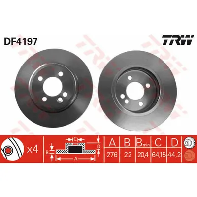 Disc frana TRW DF4197
