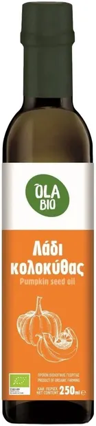Ulei bio de dovleac, presat la rece, 250 ml, Ola Bio