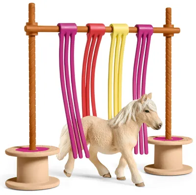 Set Schleich Farm World Horses - Ponei cu perdea