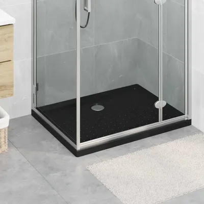 vidaXL Tavă de bază pentru duș cu puncte 90 x 70 x 4 cm ABS Negru
